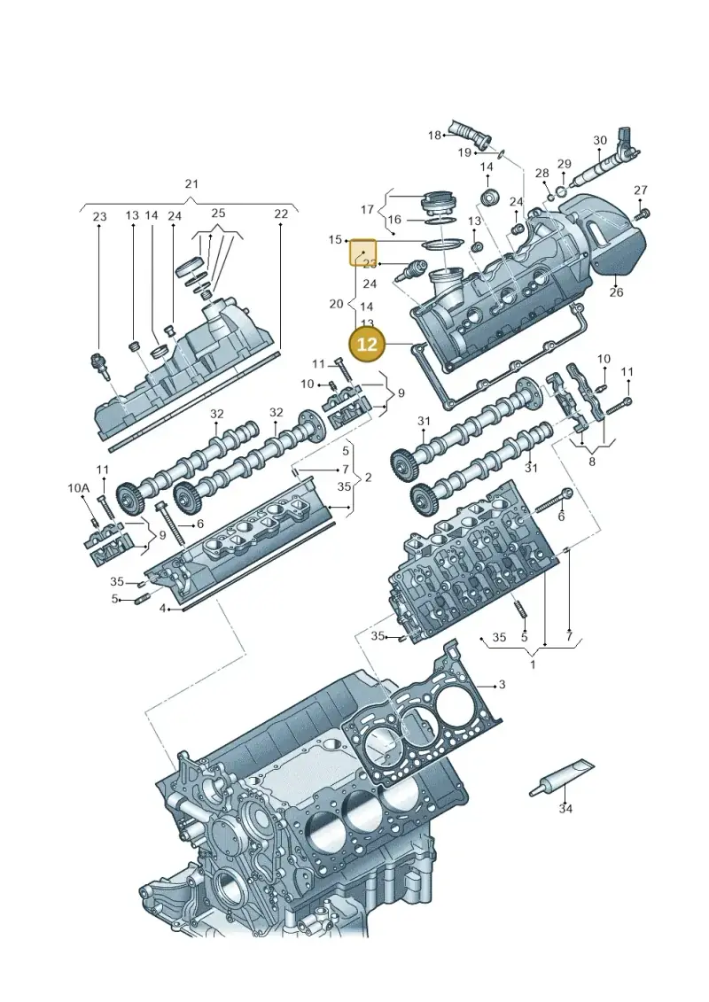 059103483T — Audi A7 Sportback (2014-2018) diagram 675103550, position 12