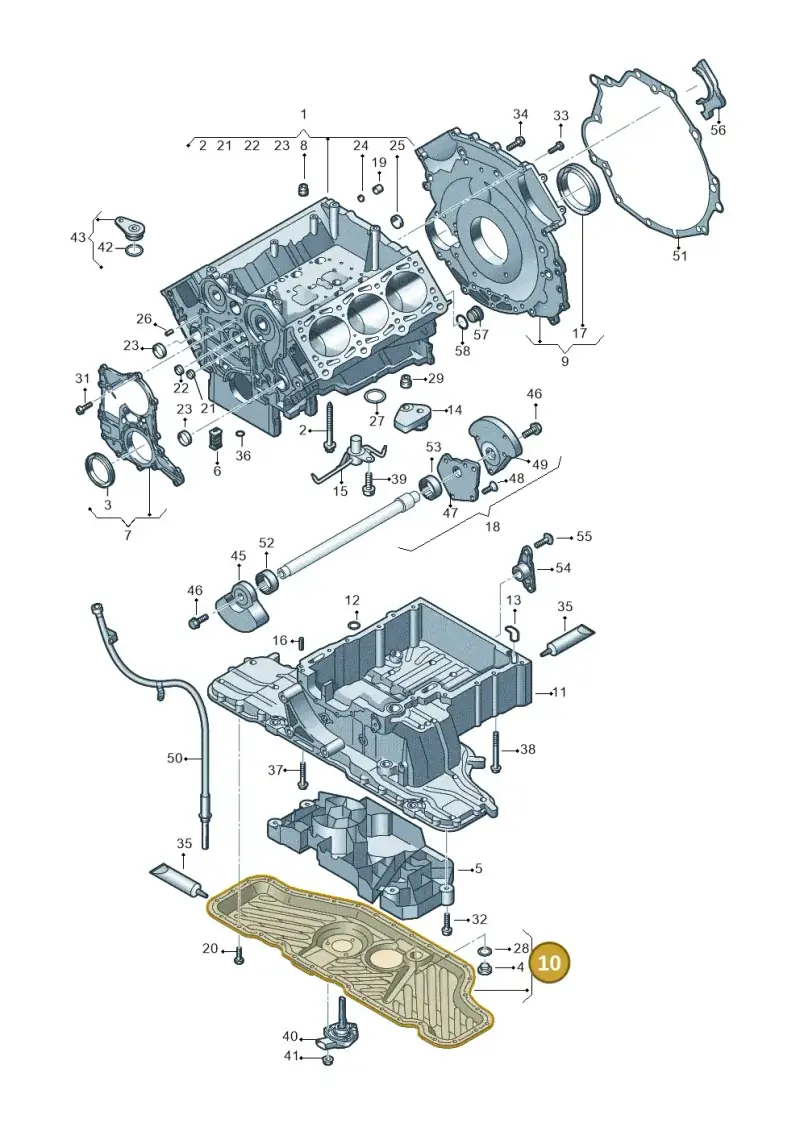 059103602D — Audi A8/S8/qu. lang    08> (2007-) diagram 448103300, position 10