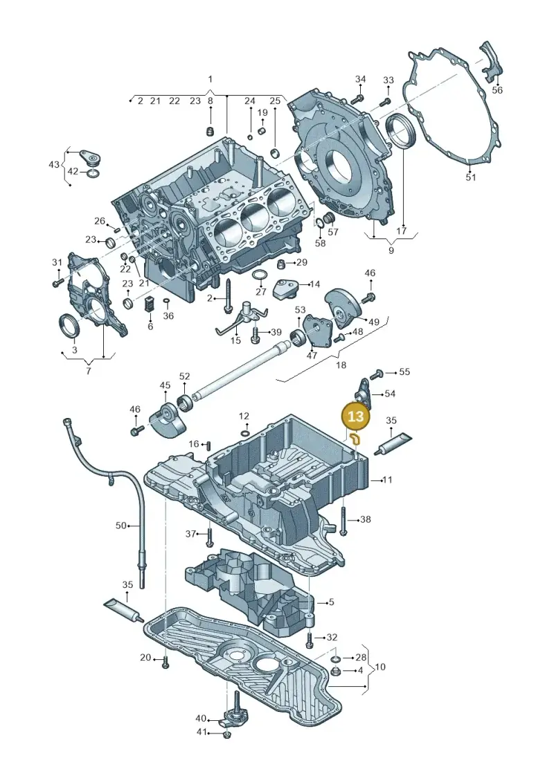 059103609L — Audi Q7 qu. 3.0 TDI (2009-2015) diagram 448103300, position 13