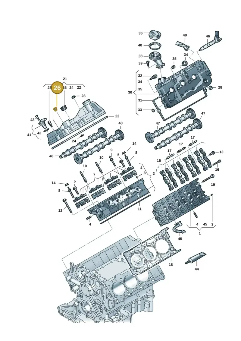 059103631E — Audi A6 2.0 (2018-) diagram 897103059, position 26