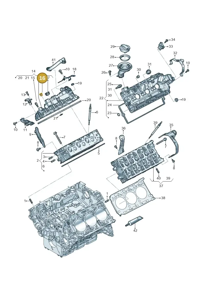 059103631E — Audi Q8 Quattro 3,0 (2018-) diagram 896103600, position 16