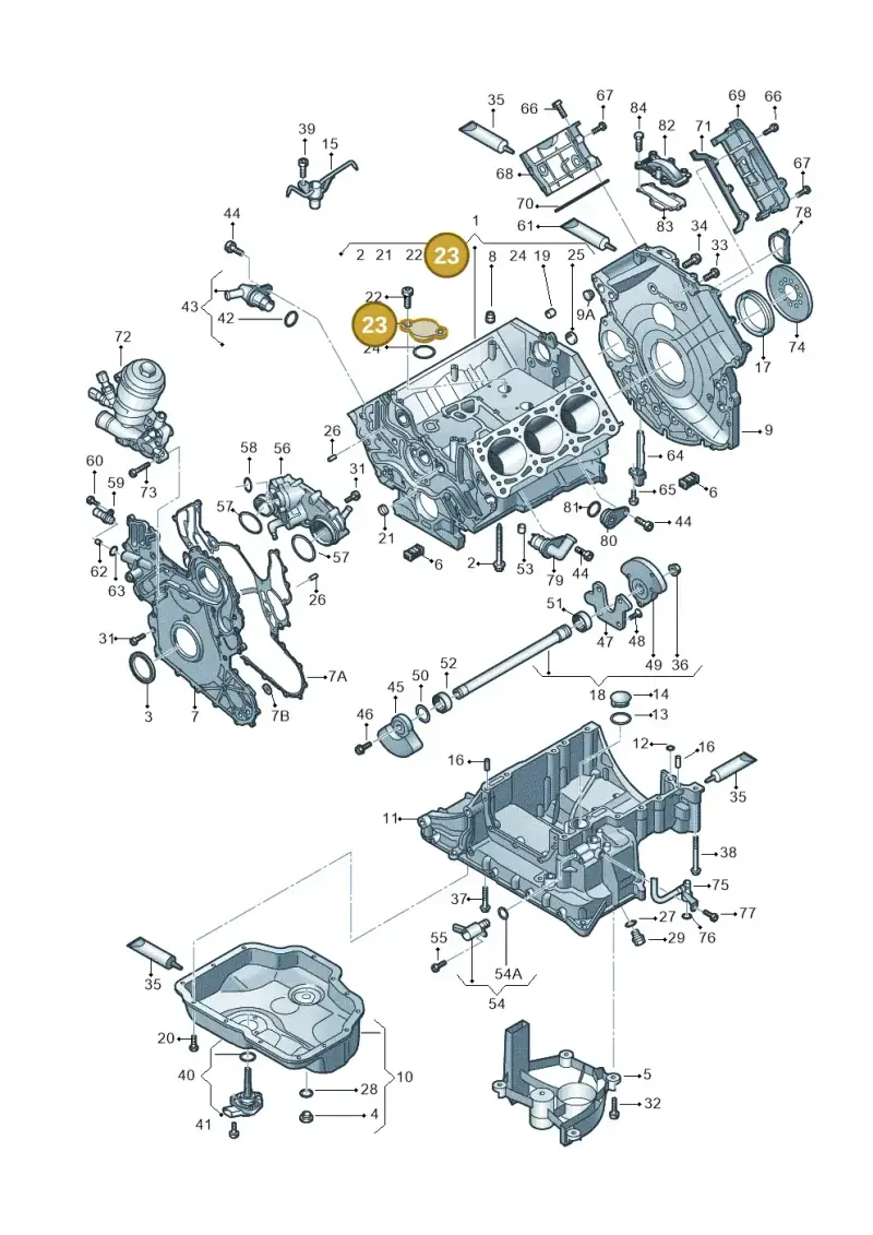 059103707D — Audi A5 Sportback (2016-2020) diagram 798103540, position 23