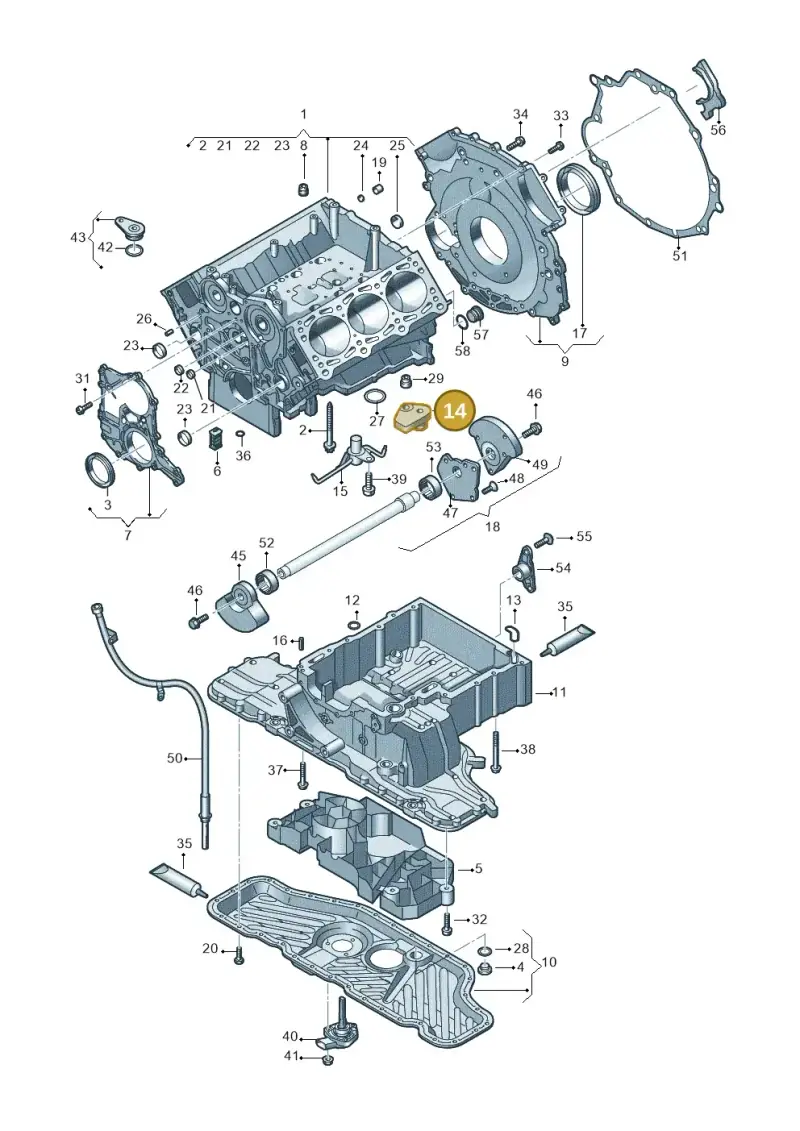 059103765D — Audi Q7 qu. 3.0 TDI (2009-2015) diagram 448103300, position 14