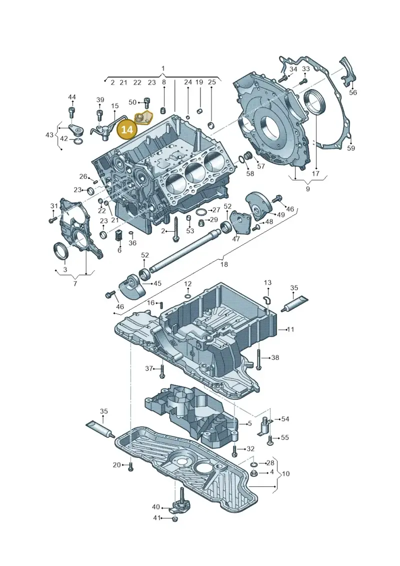 059103765D — Audi Q7 qu. 3.0 TDI (2009-2015) diagram 620103330, position 14