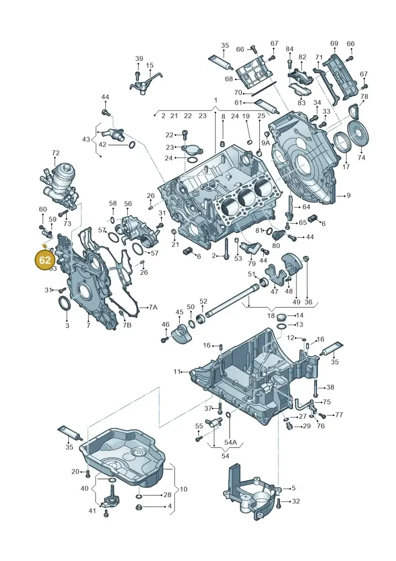 059103826B — Audi A5 Sportback (2016-2020) diagram 798103540, position 62