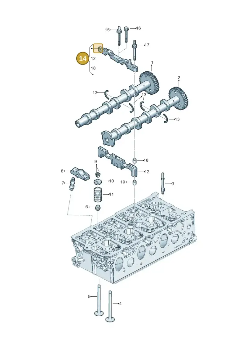 059103960P — Audi Q8 Quattro 3,0 (2018-) diagram 896109500, position 14