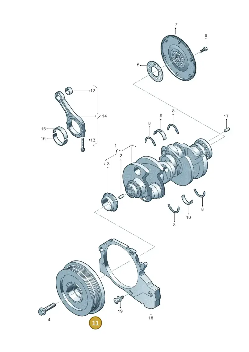 059105251EC — Audi A8 (2017-2025) diagram 838105600, position 11