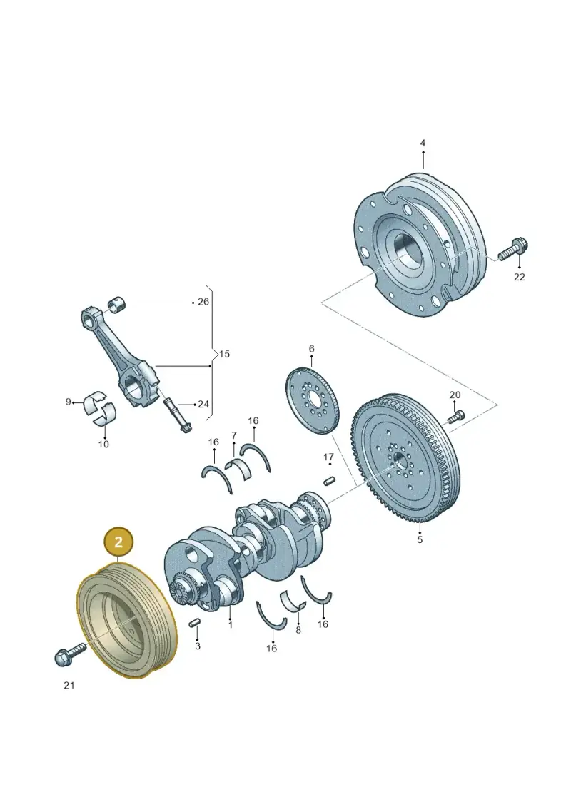 059105251ED — Audi Q7 qu. 3.0 TDI (2015-2019) diagram 788105570, position 2