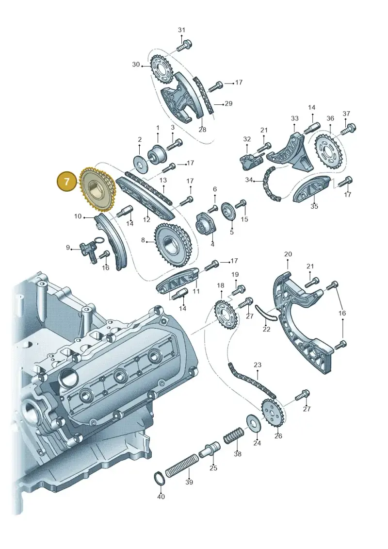 059109077E — Audi Q7 qu. 3.0 TDI (2009-2015) diagram 620109700, position 7