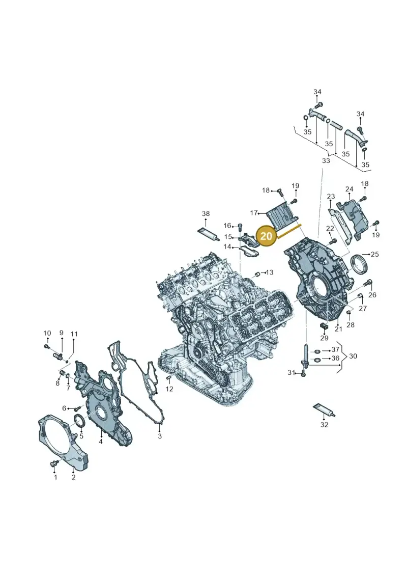 059109092N — Audi Q8 Quattro 3,0 (2018-) diagram 896103560, position 20