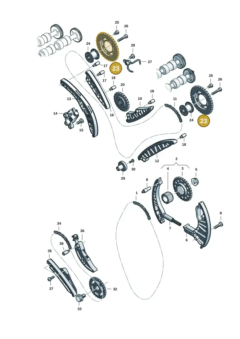 059109116G — Audi Q8 Quattro 3,0 (2018-) diagram 429109057, position 23