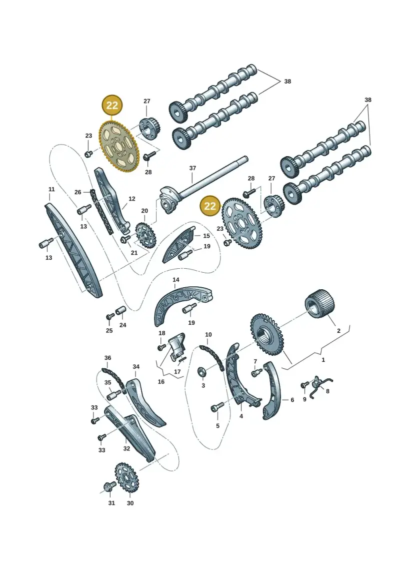 059109116G — Audi Q8 Quattro 3,0 (2018-) diagram 897109057, position 22