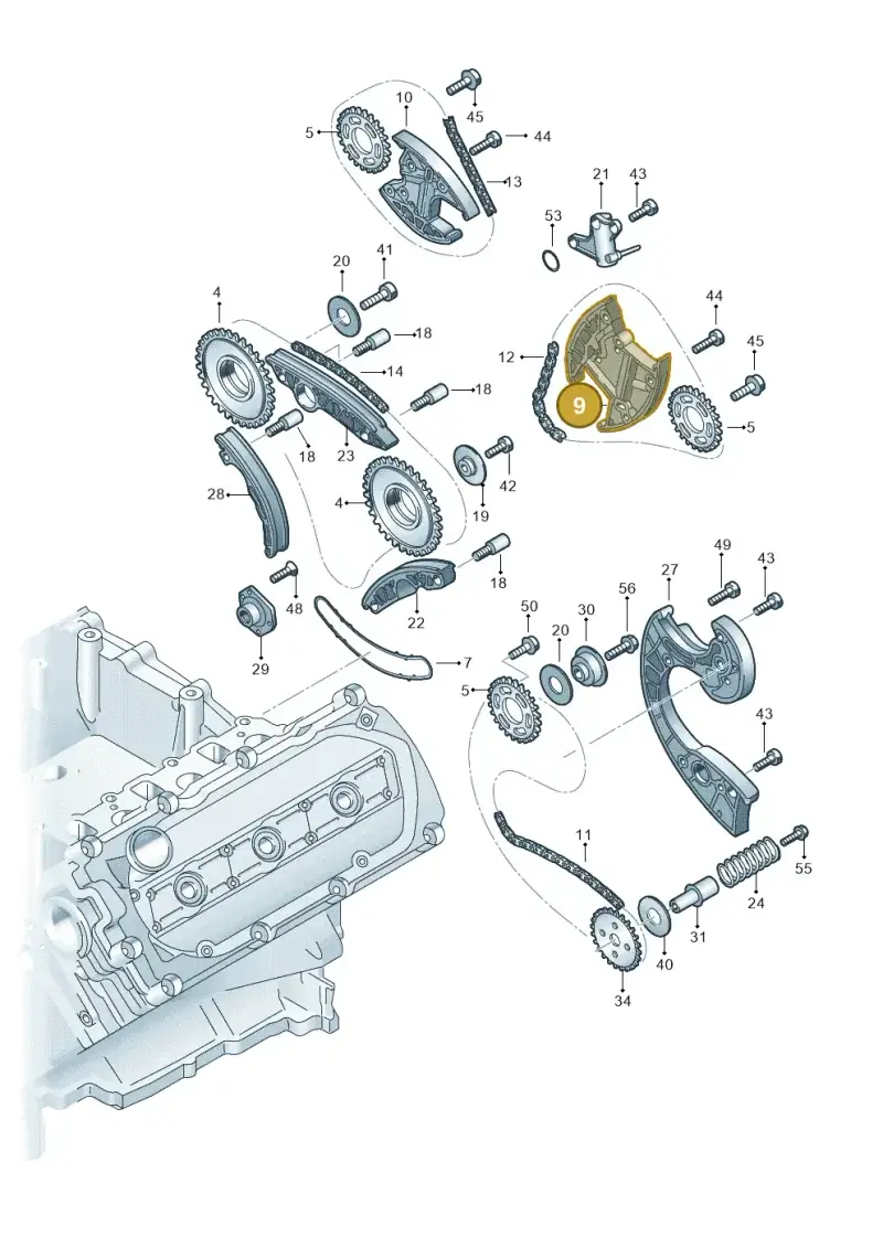 059109217C — Audi A8/S8/qu. lang    08> (2007-) diagram 448109700, position 9