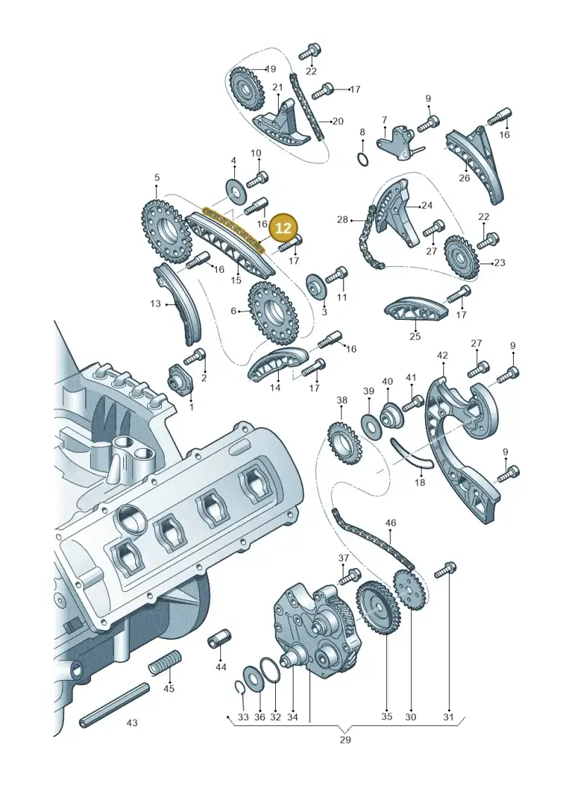 059109229J — Audi Q7 qu. 3.0 TDI (2009-2015) diagram 291109620, position 12