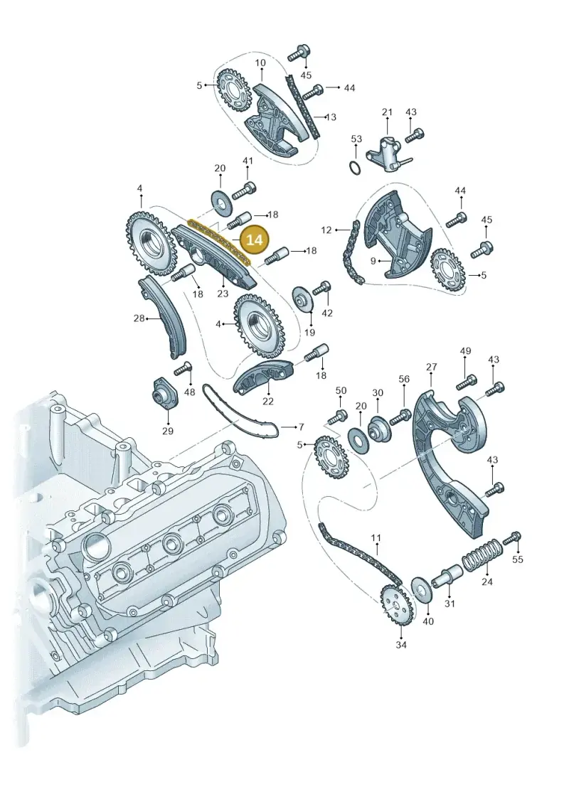 059109229J — Audi A8/S8/qu. lang    08> (2007-) diagram 448109700, position 14