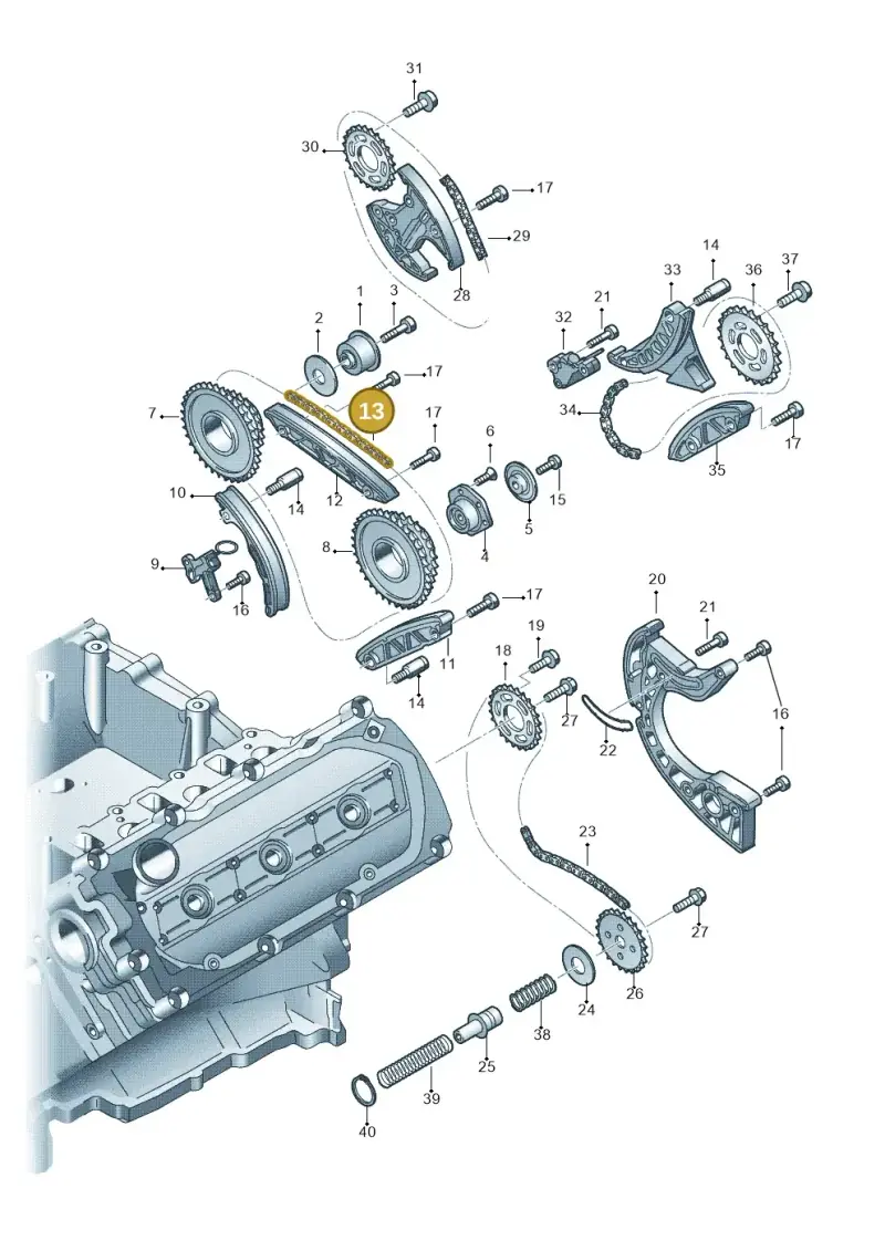059109229J — Audi Q7 qu. 3.0 TDI (2009-2015) diagram 620109700, position 13