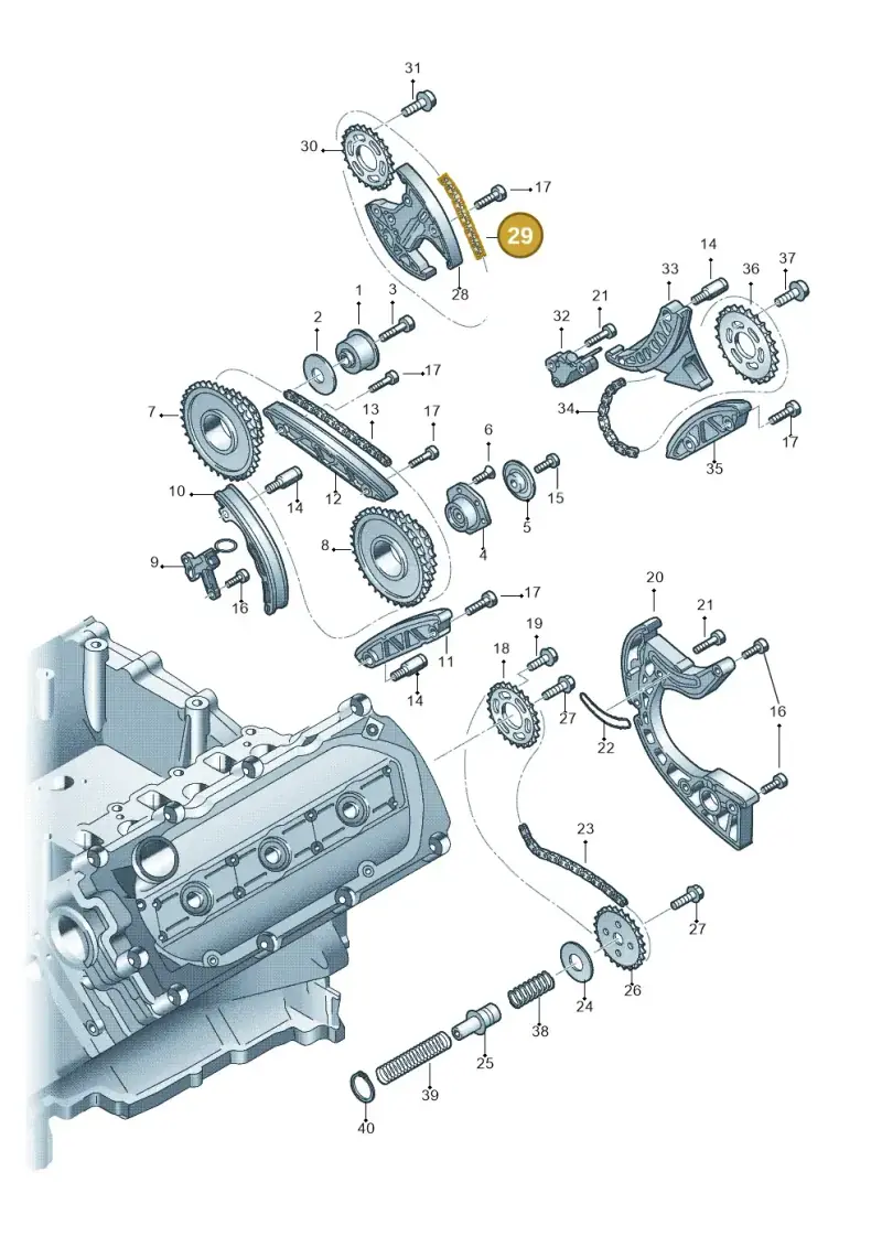059109229K — Audi Q7 qu. 3.0 TDI (2009-2015) diagram 620109700, position 29