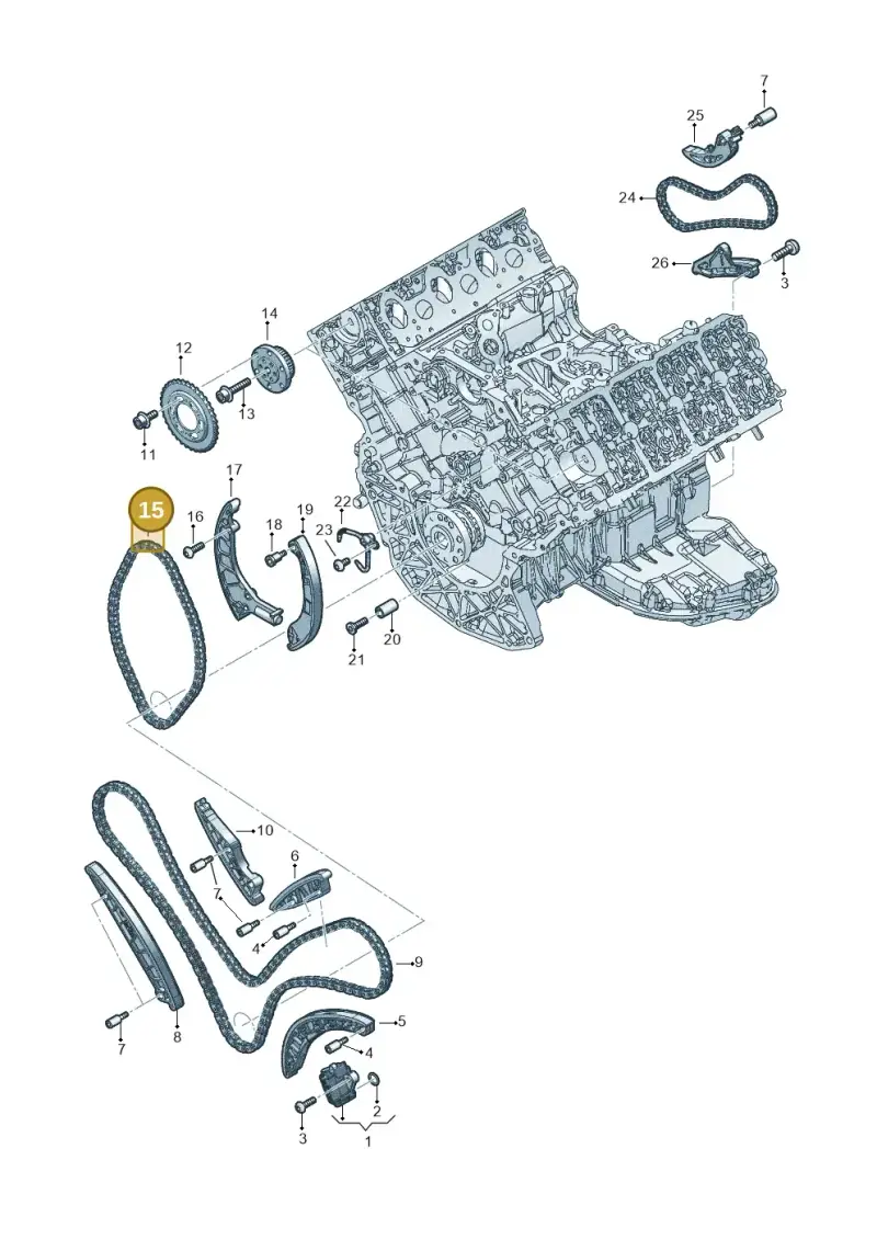 059109252H — Audi Q8 Quattro 3,0 (2018-) diagram 896109050, position 15