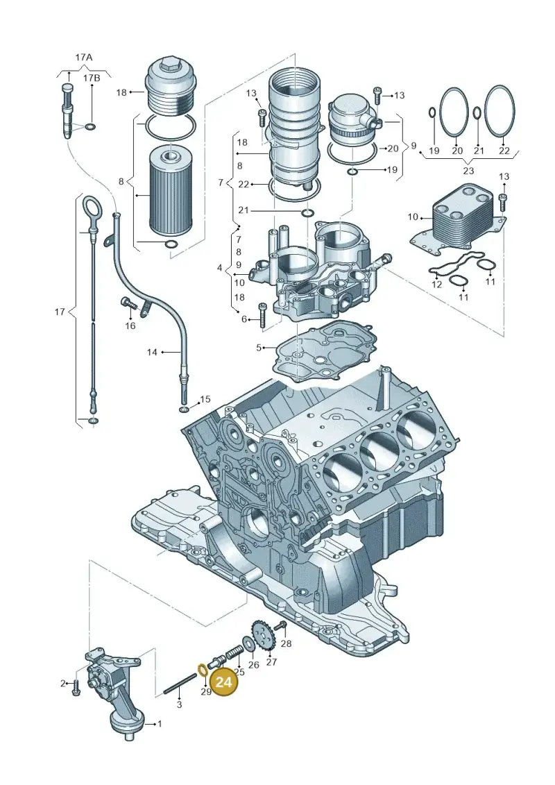 059109341A — Audi Q7 qu. 3.0 TDI (2009-2015) diagram 291115500, position 24