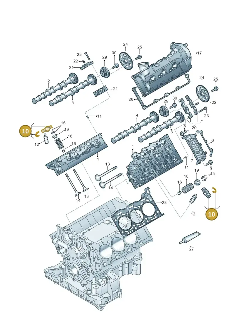 059109417S — Audi A5 Sportback (2016-2020) diagram 738109500, position 10