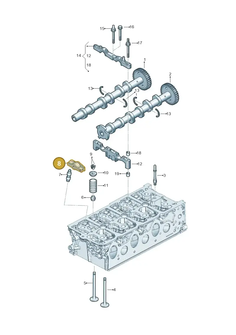 059109417S — Audi Q8 Quattro 3,0 (2018-) diagram 896109500, position 8