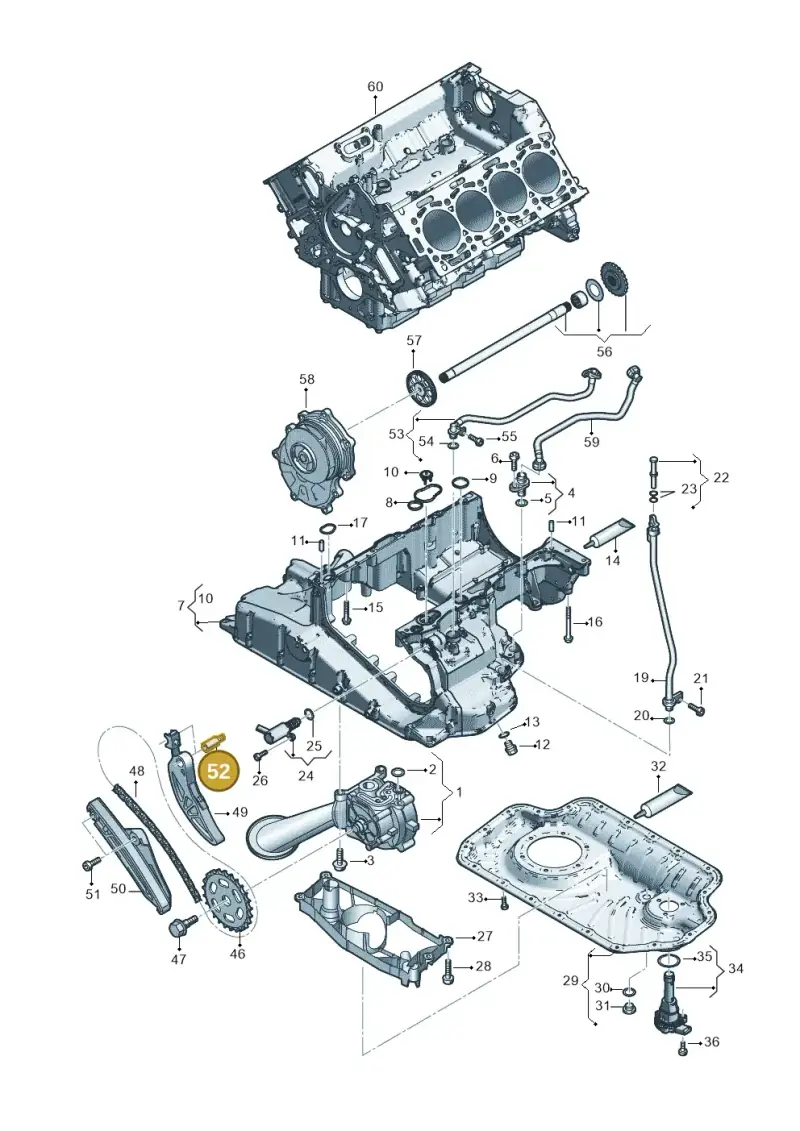 059109426S — Audi Q8 Quattro 3,0 (2018-) diagram 429115052, position 52