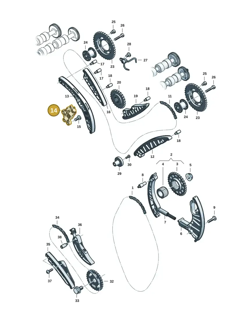 059109467BB — Audi Q8 Quattro 3,0 (2018-) diagram 429109057, position 14