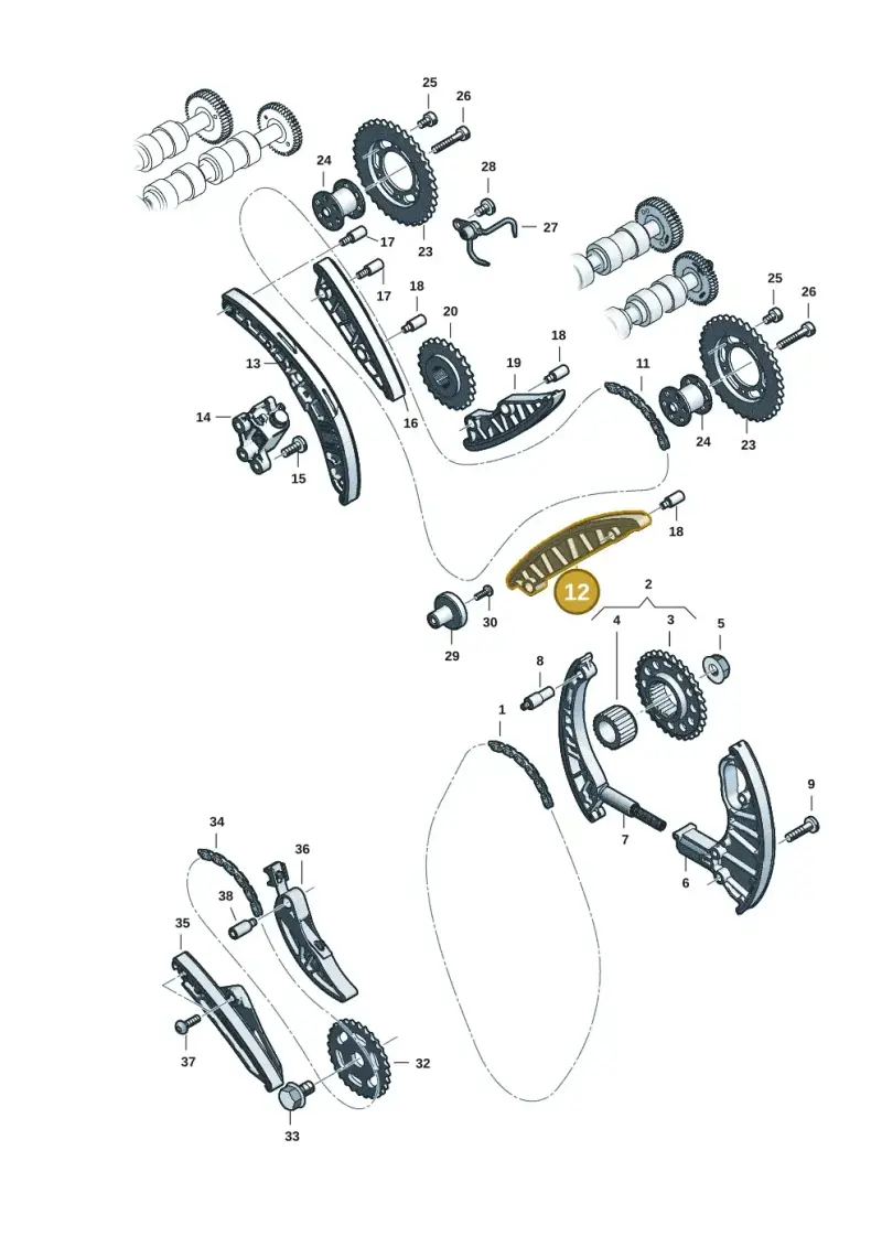 059109469AB — Audi Q8 Quattro 3,0 (2018-) diagram 429109057, position 12