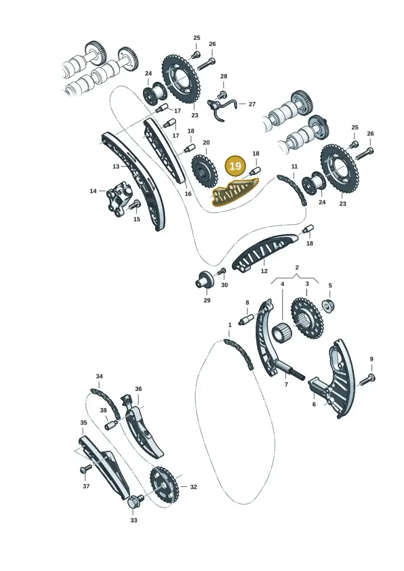 059109513N — Audi Q8 Quattro 3,0 (2018-) diagram 429109057, position 19