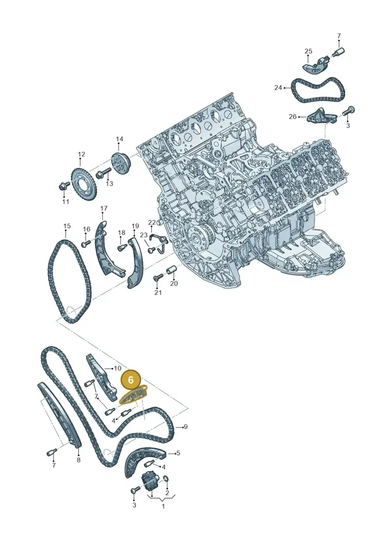 059109514N — Audi Q8 Quattro 3,0 (2018-) diagram 896109050, position 6
