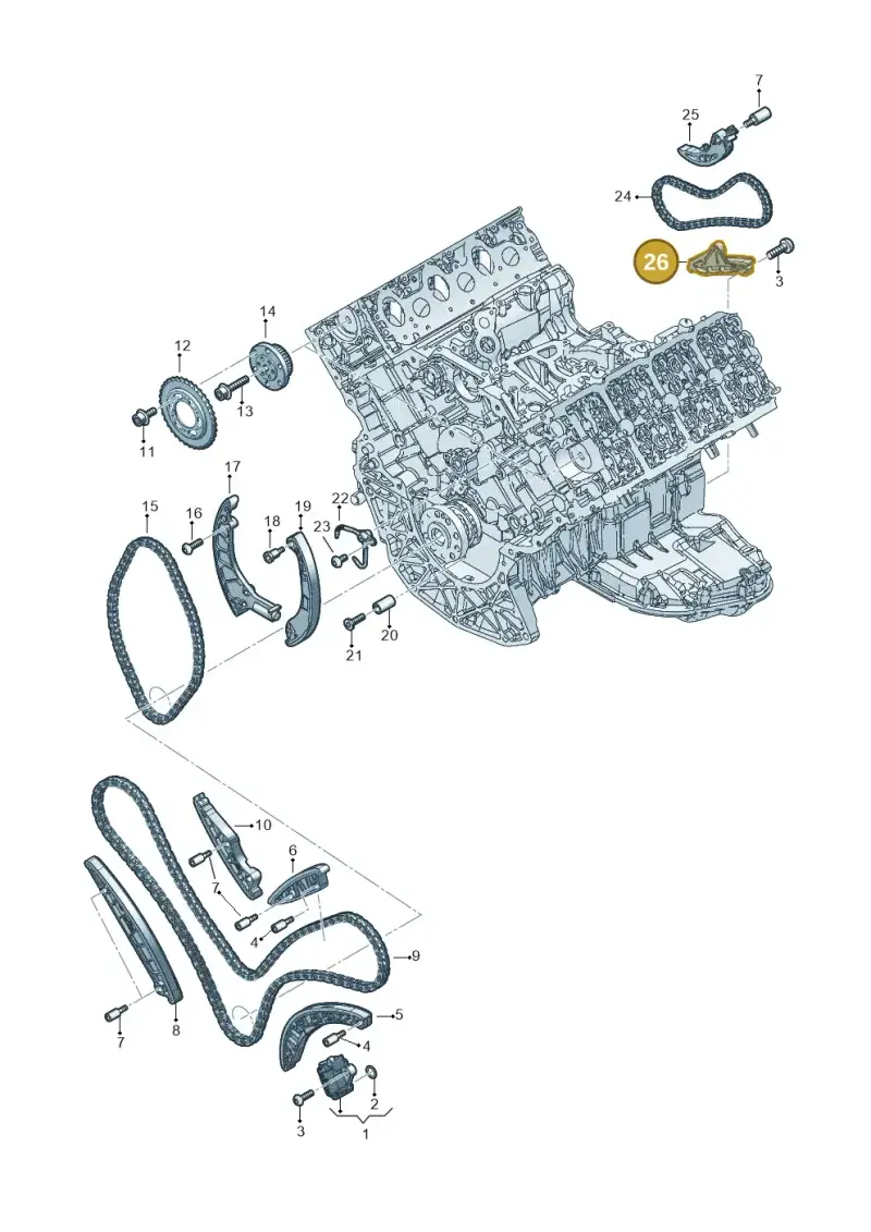059109538R — Audi Q8 Quattro 3,0 (2018-) diagram 896109050, position 26