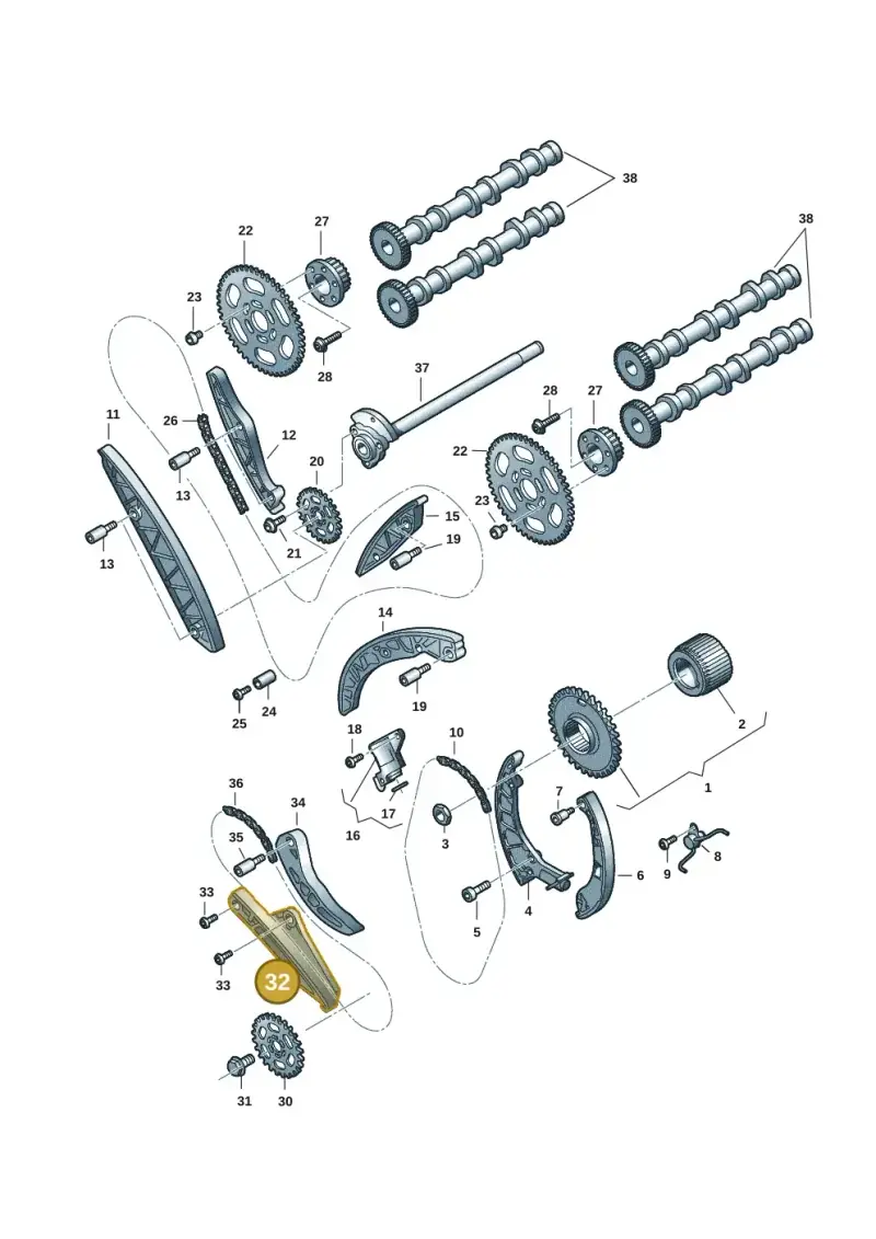 059109538R — Audi Q8 Quattro 3,0 (2018-) diagram 897109057, position 32