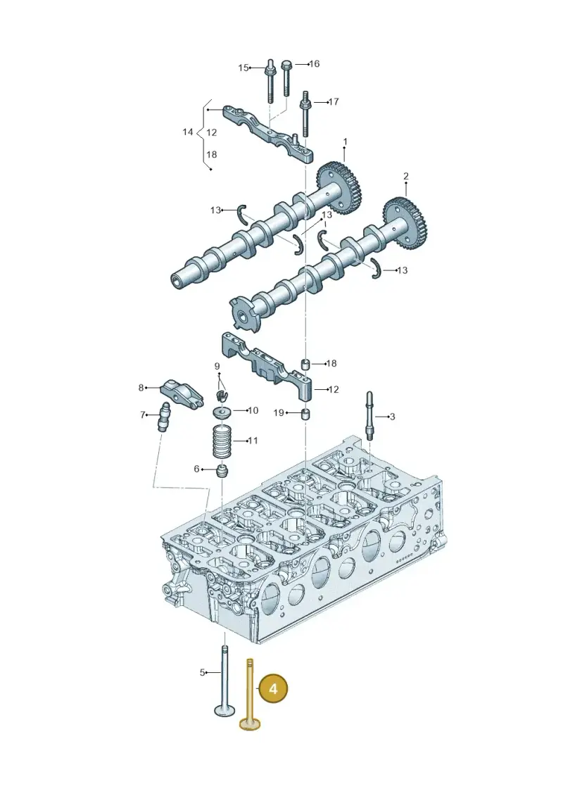 059109601T — Audi Q8 Quattro 3,0 (2018-) diagram 896109500, position 4