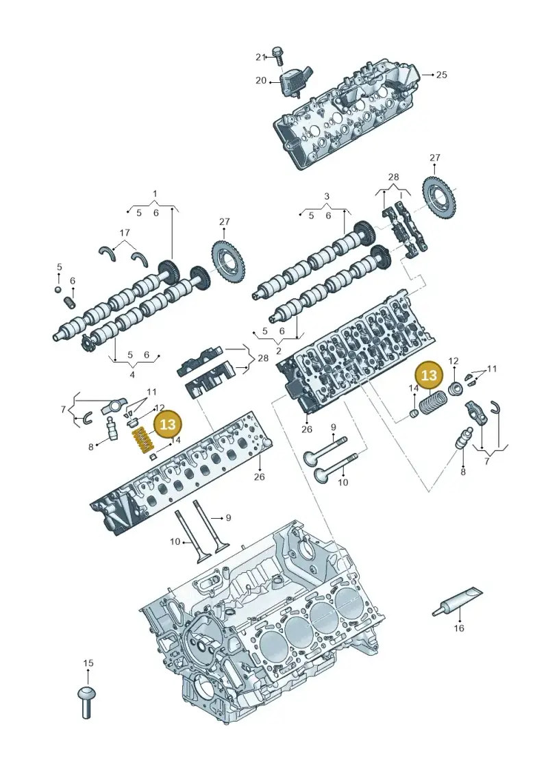 059109633N — Audi Q8 Quattro 3,0 (2018-) diagram 429109053, position 13