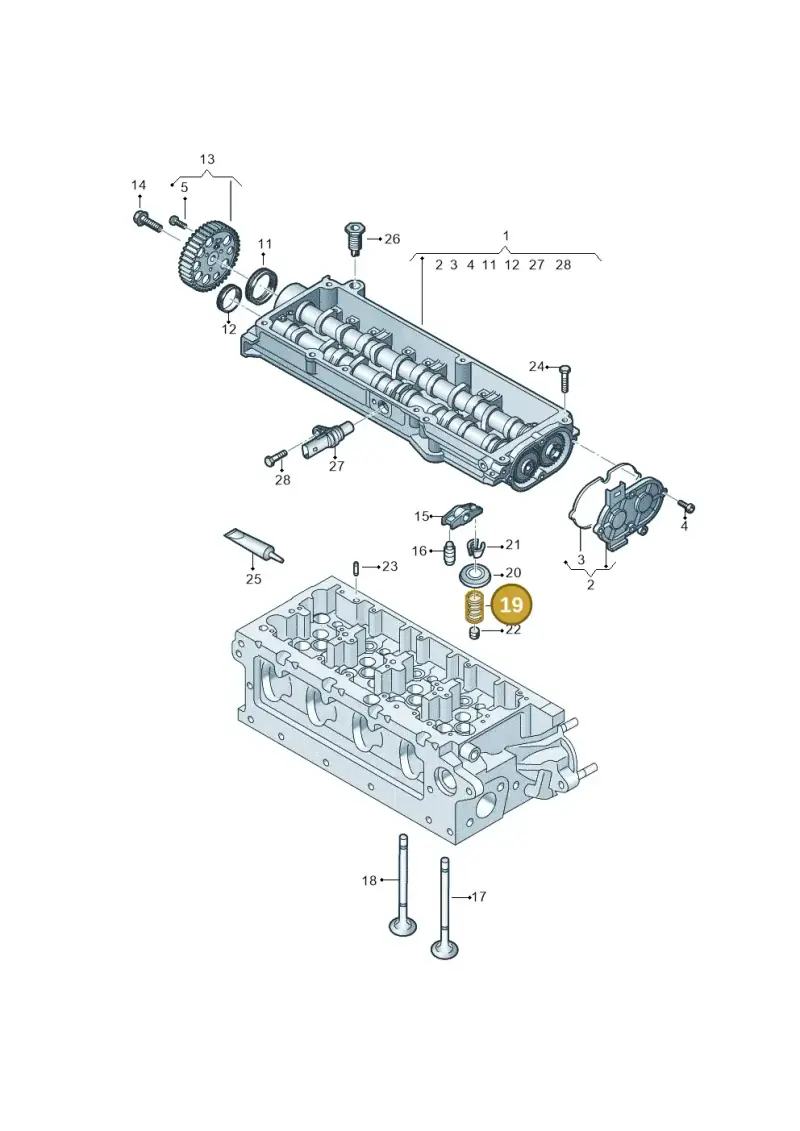 059109633N — Audi A6 2.0 (2018-) diagram 803109520, position 19