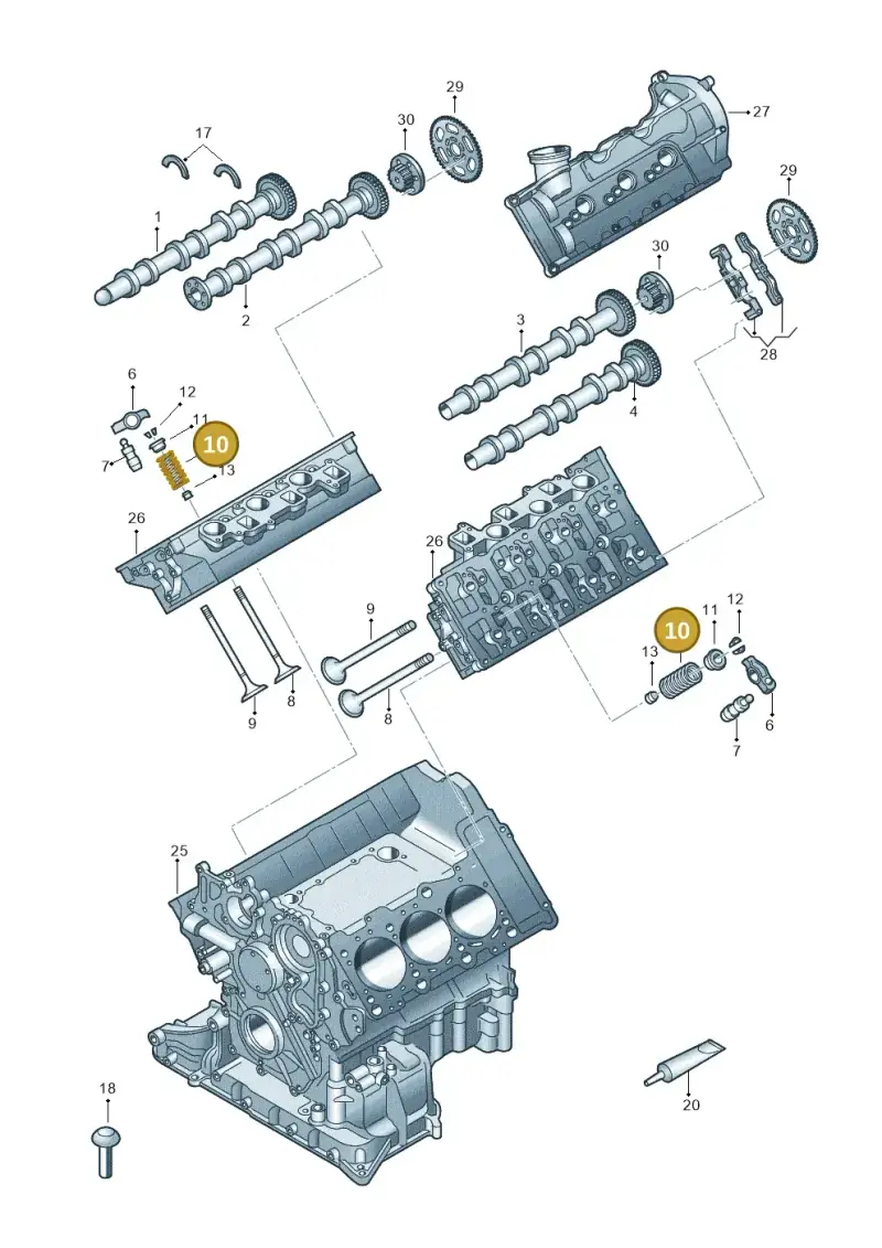 059109633N — Audi Q8 Quattro 3,0 (2018-) diagram 897109053, position 10