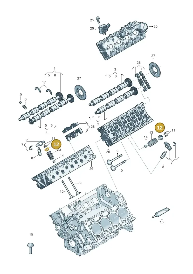 059109641K — Audi Q8 Quattro 3,0 (2018-) diagram 429109053, position 12