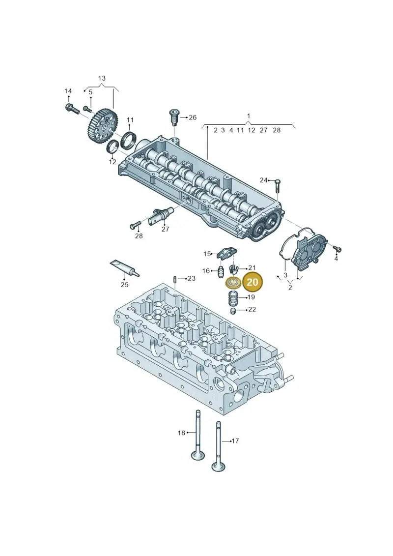 059109641K — Audi A6 2.0 (2018-) diagram 803109520, position 20