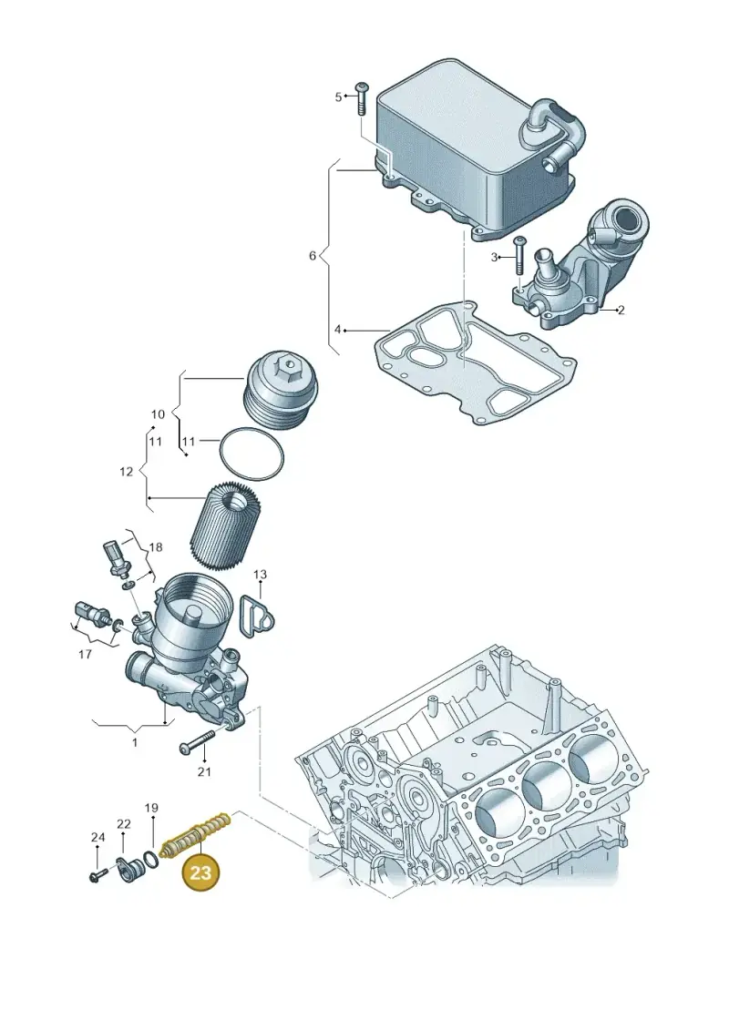 059115201H — Audi A5 Sportback (2016-2020) diagram 788115560, position 23