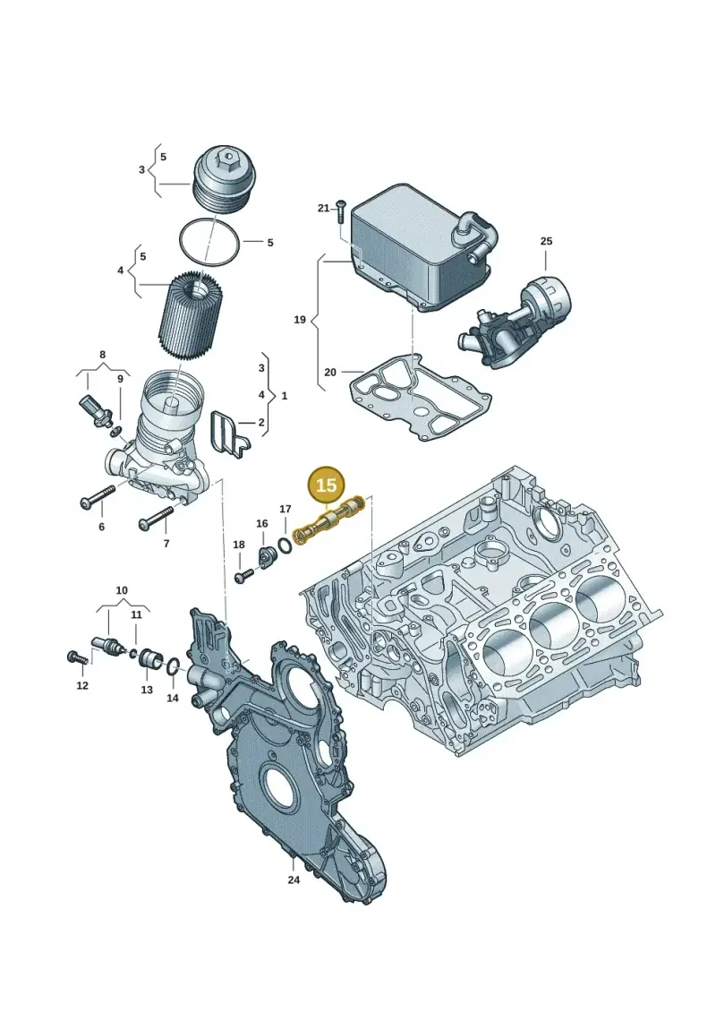 059115201H — Audi Q8 Quattro 3,0 (2018-) diagram 897115057, position 15