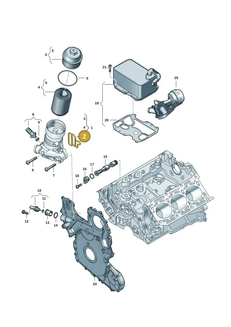 059115446E — Audi Q8 Quattro 3,0 (2018-) diagram 897115057, position 2