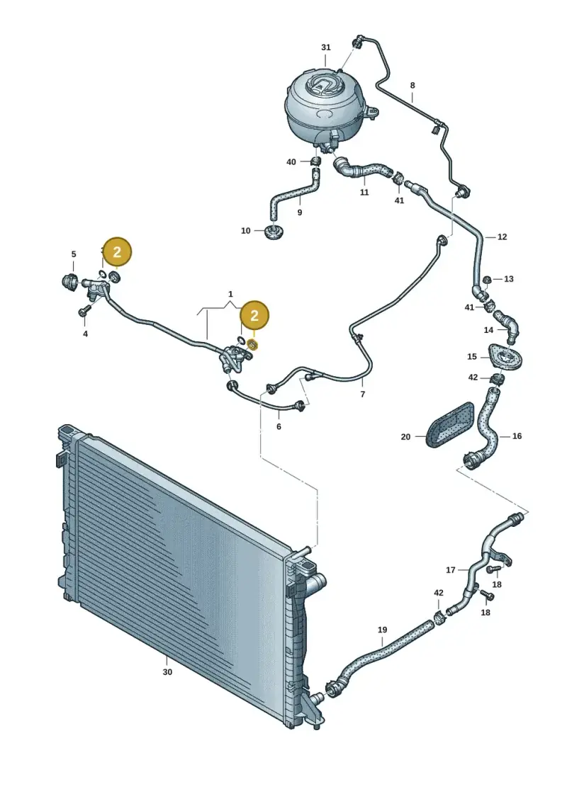 059121043F — Audi A6 2.0 (2018-) diagram 430121108, position 2