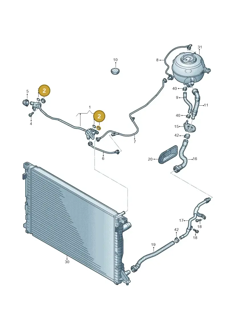 059121043F — Audi A6 2.0 (2018-) diagram 430121110, position 2