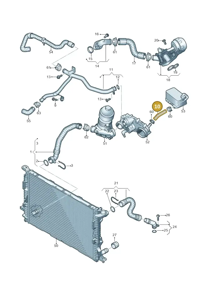 059121073AB — Audi A5 Sportback (2016-2020) diagram 849121450, position 10