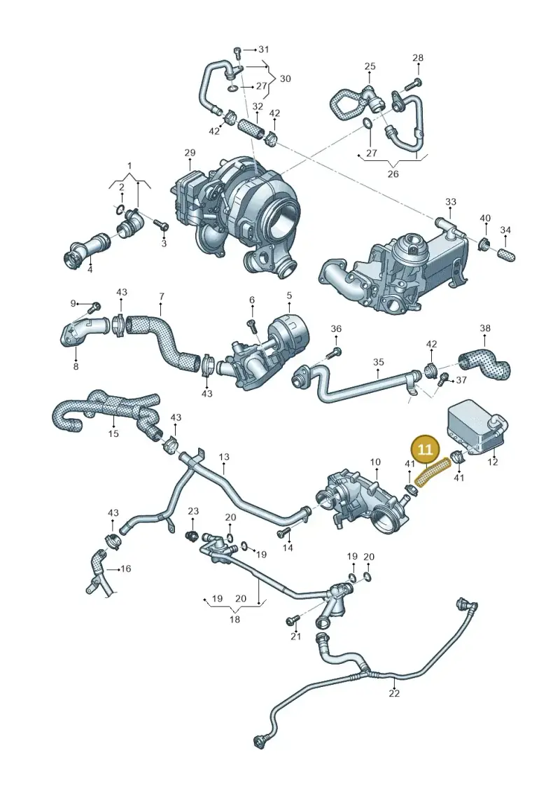 059121073AB — Audi Q5 (2016-2020) diagram 896121880, position 11