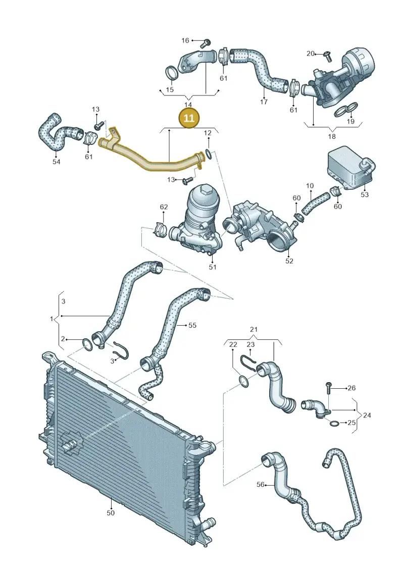 059121075GH — Audi Q7 qu. 3.0 TDI (2015-2019) diagram 859121250, position 11