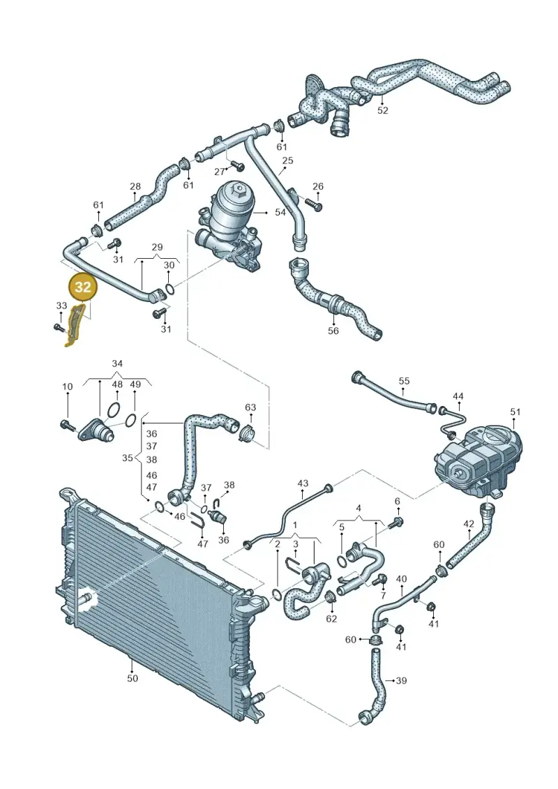 059121093E — Audi A7 Sportback (2014-2018) diagram 798121110, position 32
