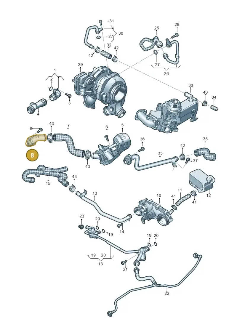 059121131S — Audi Q8 Quattro 3,0 (2018-) diagram 429121020, position 8