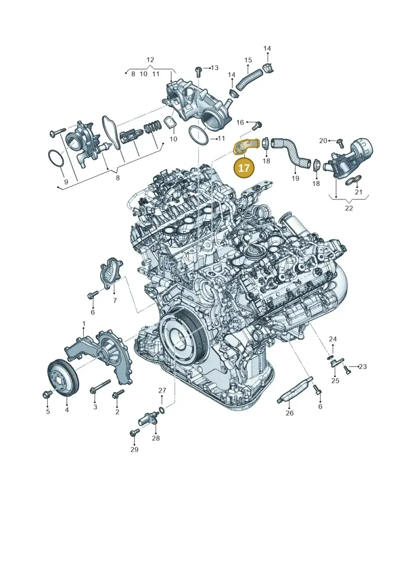 059121131S — Audi Q8 Quattro 3,0 (2018-) diagram 896121160, position 17