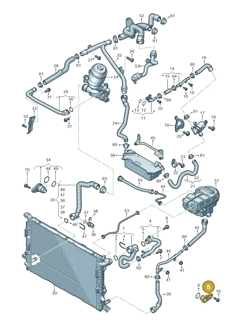 059121155BK — Audi A7 Sportback (2014-2018) diagram 711121200, position 8